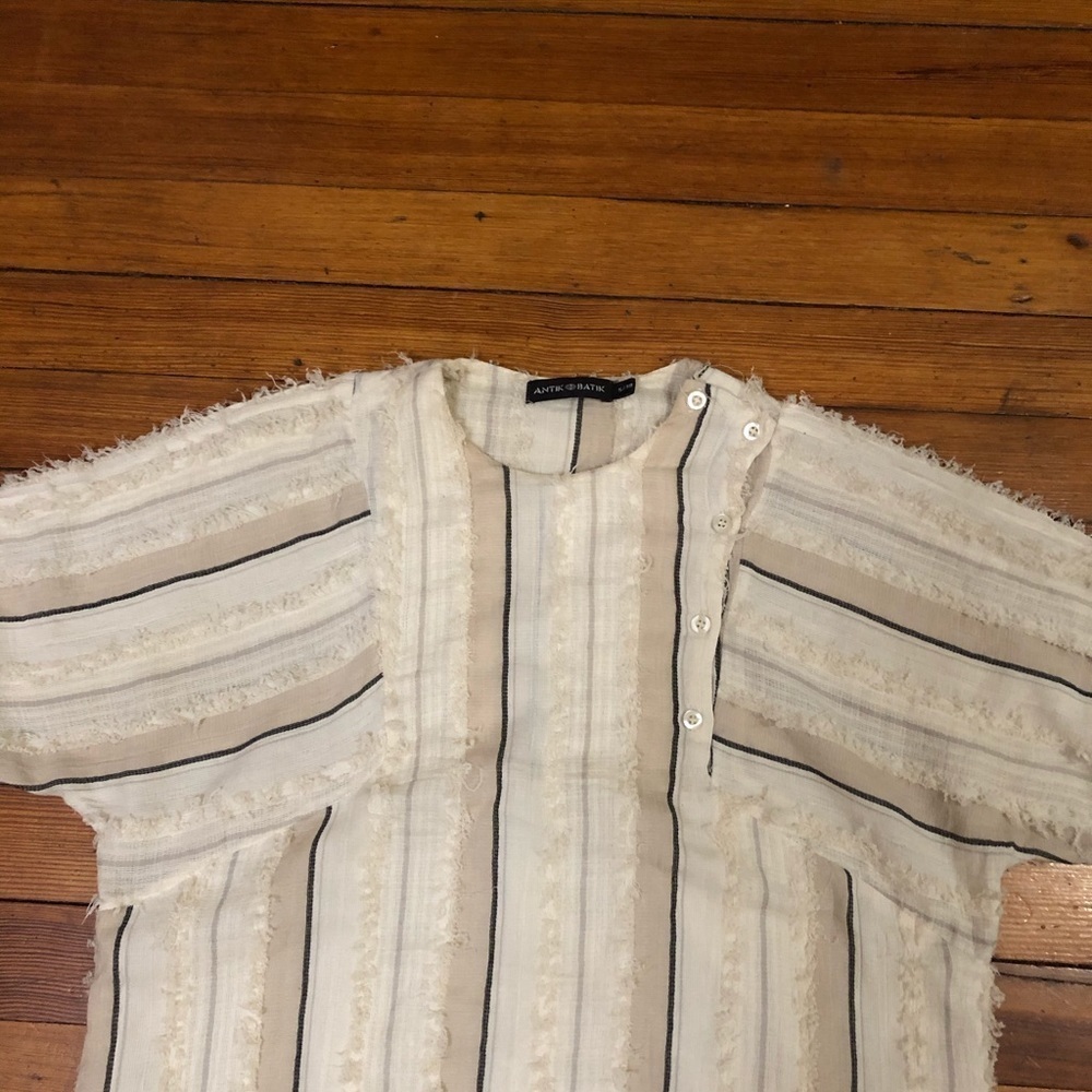 ANTIK BATIK blouse cream s/38 - Picture 3 of 10